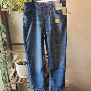 Boys Cat & Jack 14 Blue Jeans With Drawstring Waist